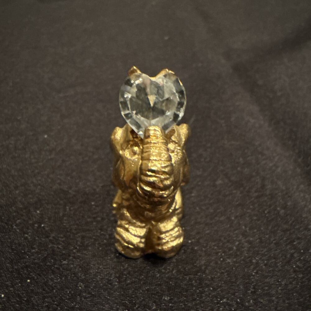 Elephant Figurine Signed Spoontiques 1981